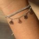 Handmade Silver Jewelry Smiley Tennis Bracelet